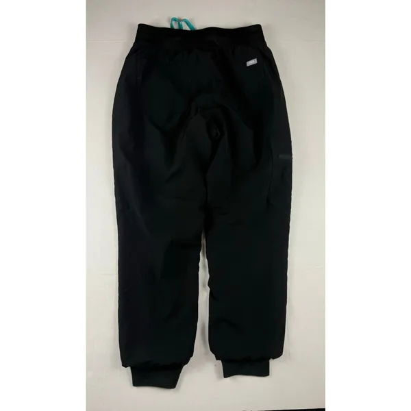 FIGS Zamora FreeX Lined Jogger Scrub Pants - Black, Small, Excellent! - Image 3