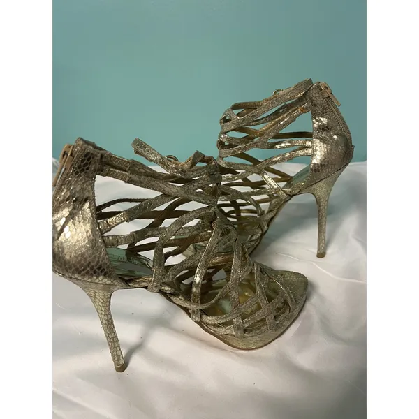 open toe gladiator style‎ strap high heel stilettos size 6.5. S-364 - Image 5