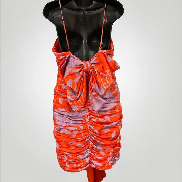 Hutch- Reggy Dress Vibrant Orange and Purple Size 6 - Image 7