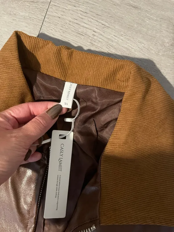 Leather jacket Brown Size XS - Image 3