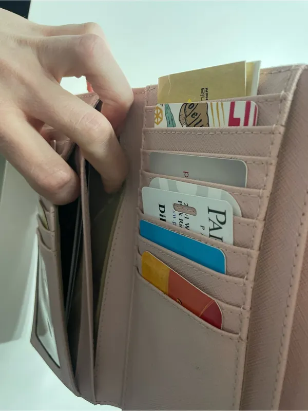 Michael Kors Pink Saffiano Continental Wallet with Gold Logo - Image 8