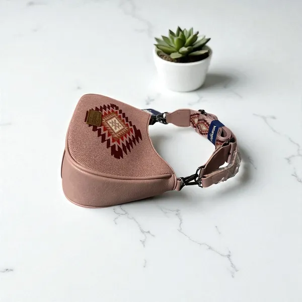 Wrangler‎ Aztec Embroidered Shoulder Bag Hobo Purse Ethnic Western - Image 6