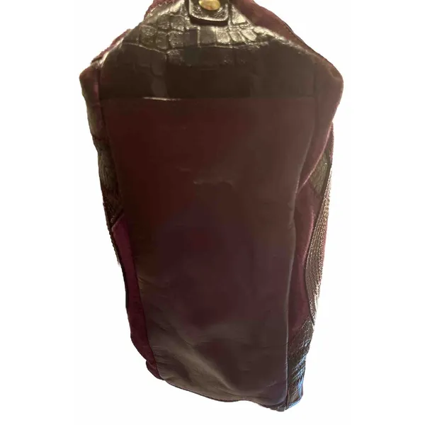 Coach‎ Inlaid C Brooke Purple Leather Suede Hobo Tote Bag 14506 Gold Hardware - Image 7