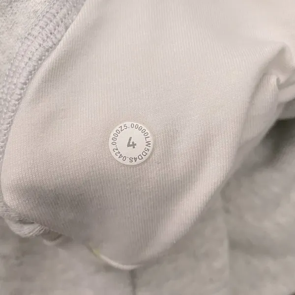 Lululemon Scuba High Rise Relaxed Joggers Heathered Light Gray Size 4 - Image 8