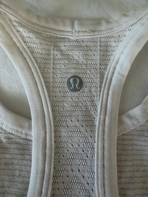 Lululemon white pointelle tank top - Image 4
