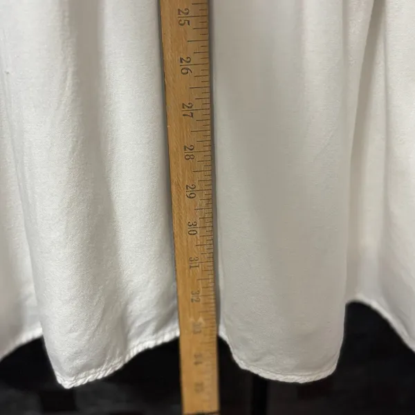 Vero Moda Mini‎ Dress White Embroidered Boho Smocked Vacation Festival Beach S - Image 4