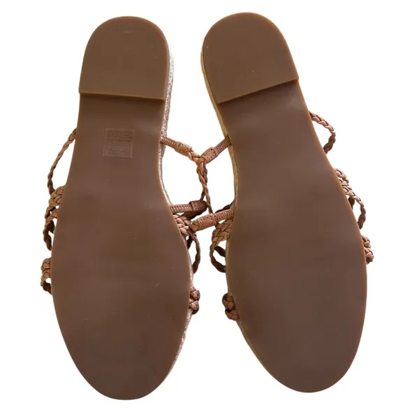Madewell Women's The Kathryn Espadrille Slide Sandal Leather Size 8 MD777 NWOB - Image 7