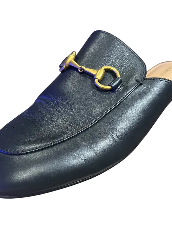 Quince mule horsebit loafers, Italian leather size 8 - Image 4