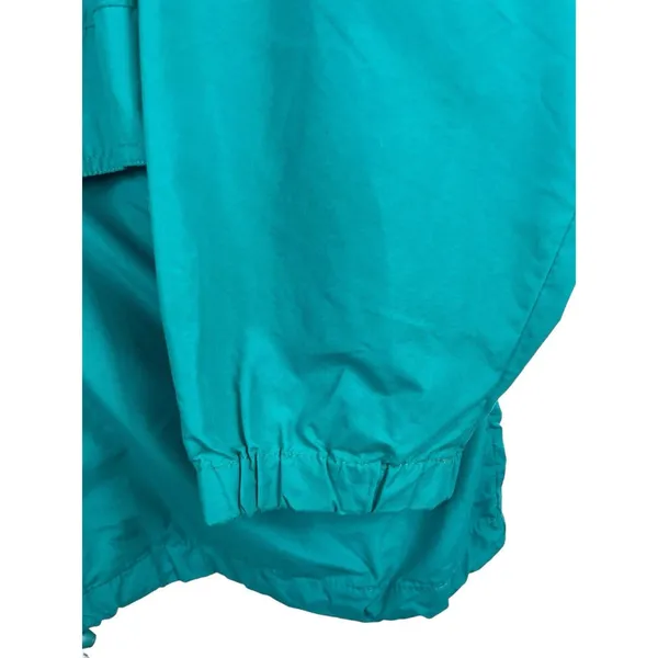 Eddie Bauer Teal 90s Vented Long Sleeve Windbreaker L - Image 5