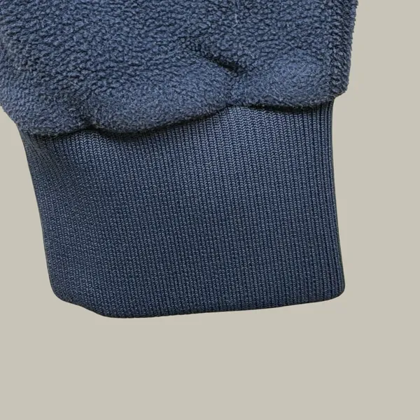 Patagonia Women's Fleece Jumpsuit Small Navy Geometric Cabincore Outdoor Lounge - Image 13