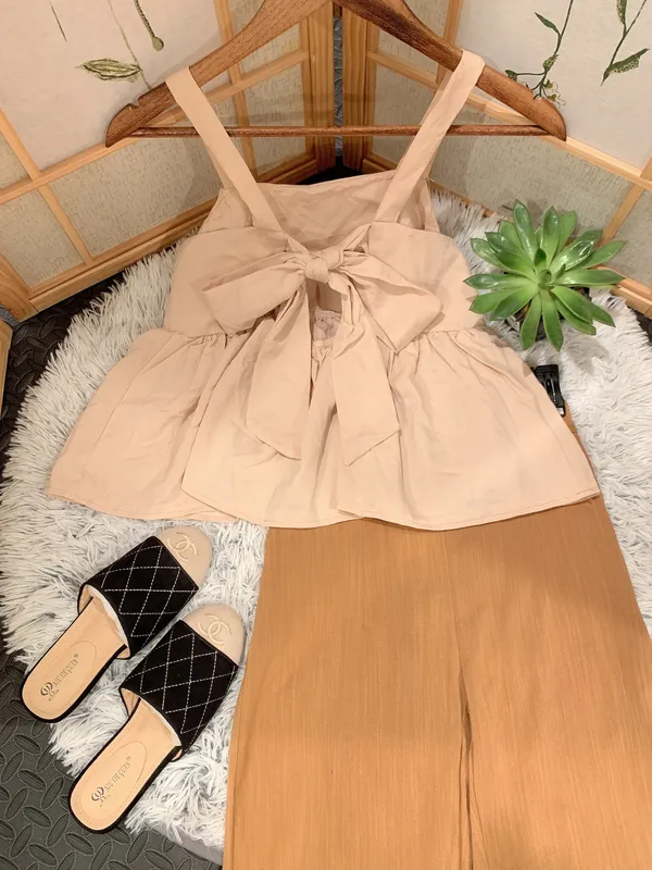 babydoll top Tan Size XS - Image 2