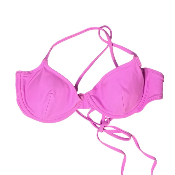 NWOT Sports Illustrated Womens X-Back Underwire Bikini Top Pink Medium - Image 4