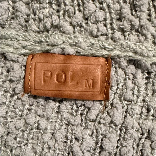 POL Light Green Textured Hoodie - Image 2