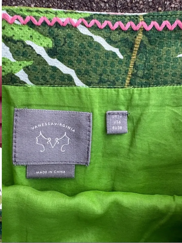 EUC Anthropologie Vanessa Virginia Talipot Palm Leaf Pencil Skirt Size 6 - Image 3