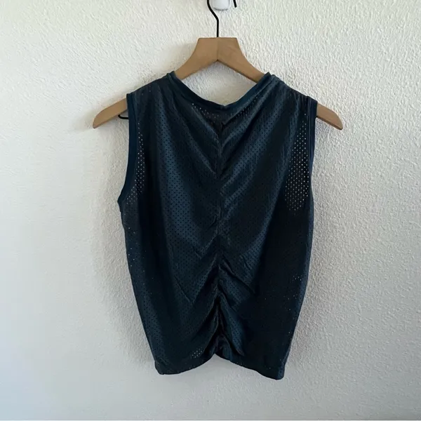 Maaji Activewear Mesh Front Twist Active Workout Tank Athleisure Medium - Image 2