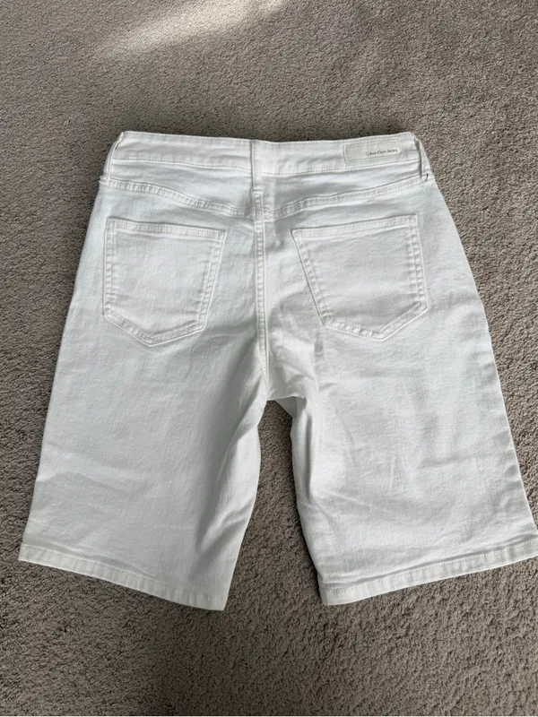 Calvin Klein Jeans White Denim Women's Shorts - Image 3