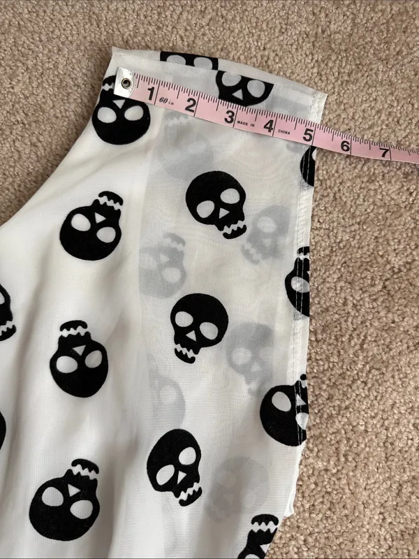 Pinc Skull Print Colorblock Mini Dress. Size Small - Image 8