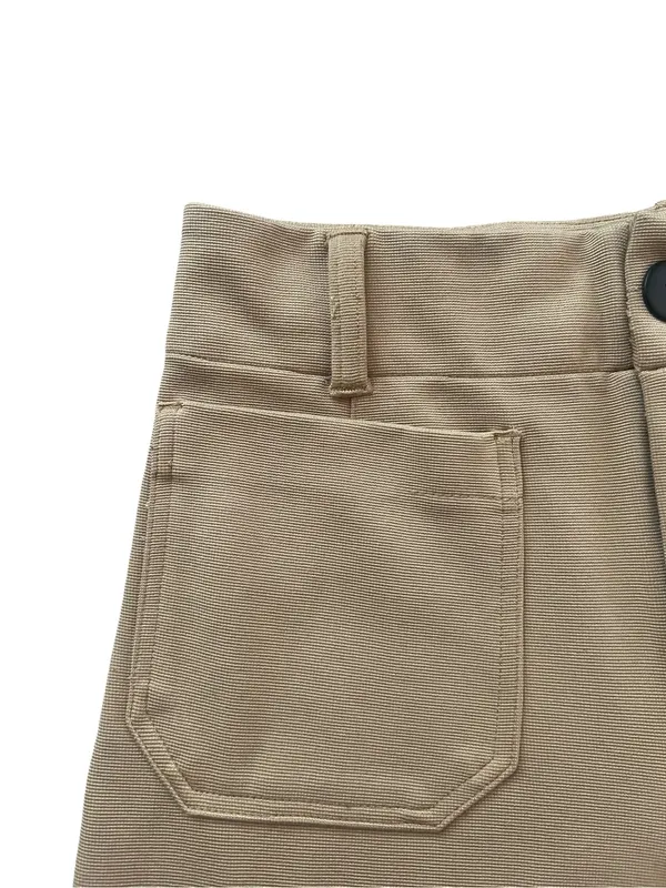 Anthropologie Maeve The Colette Knit Crop Wide-Leg Pants Size 28 True Camel Tan - Image 9