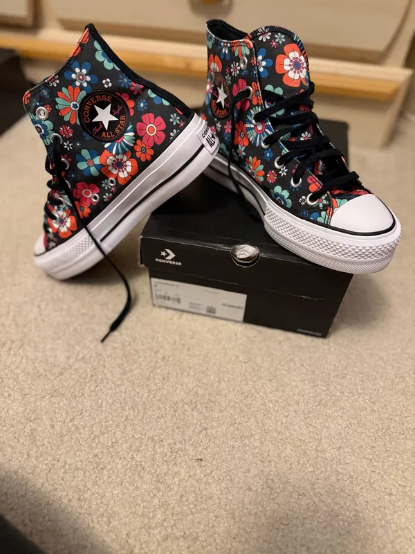 Converse floral print platform high top  - Image 8