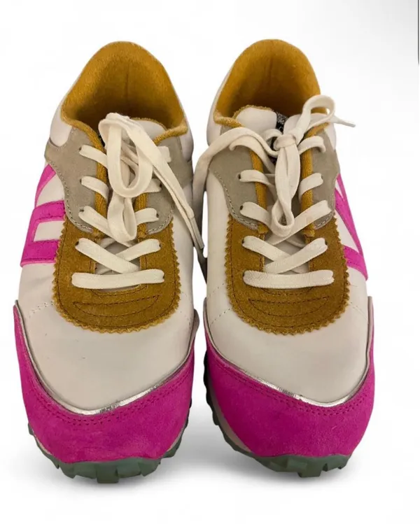 Vintage Havana Women’s Cosmic Sneaker Mustard & Pink Retro Chunky Size 9 - Image 6