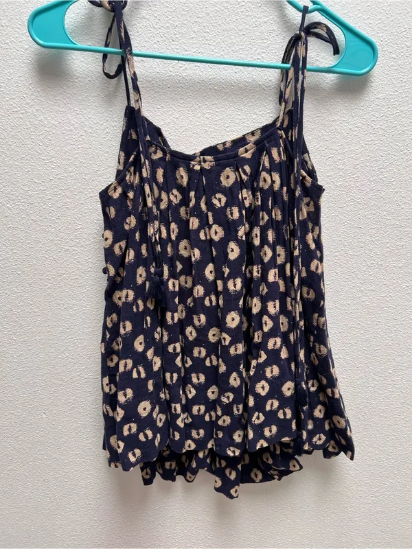 Free People Molly Sleeveless Cotton Tunic in Indigo Size XS - Image 5
