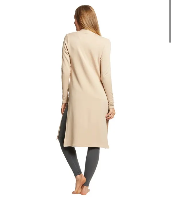 Beyond Yoga High Slits cozy fleece long duster cardigan size S small - Image 3