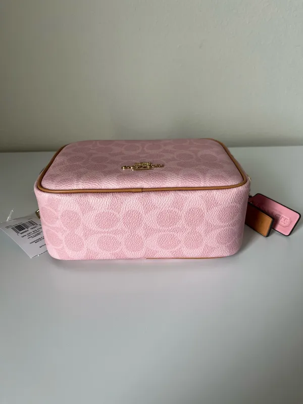 Coach Mini Carey Crossbody Bag In Signature Canvas With Charms - Image 5