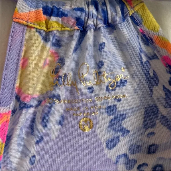 Lilly Pulitzer Lacy Tank Top Size Medium Pima Cotton Modal Floral Tropical - Image 4
