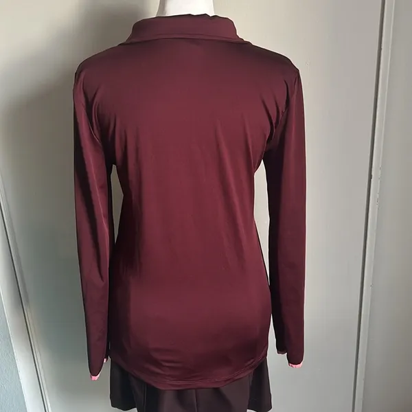 PINK Women’s Slim Fit Quarter Zip Pullover Athletic Workout Jacket - Image 6