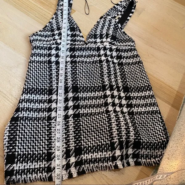 Zara tweed pinafore mini dress NEW - Image 5