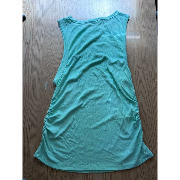 New Women’s Wild Fable Seashell 🐚 Ribbed Tank Top Lightweight Mint Green XL - Image 3