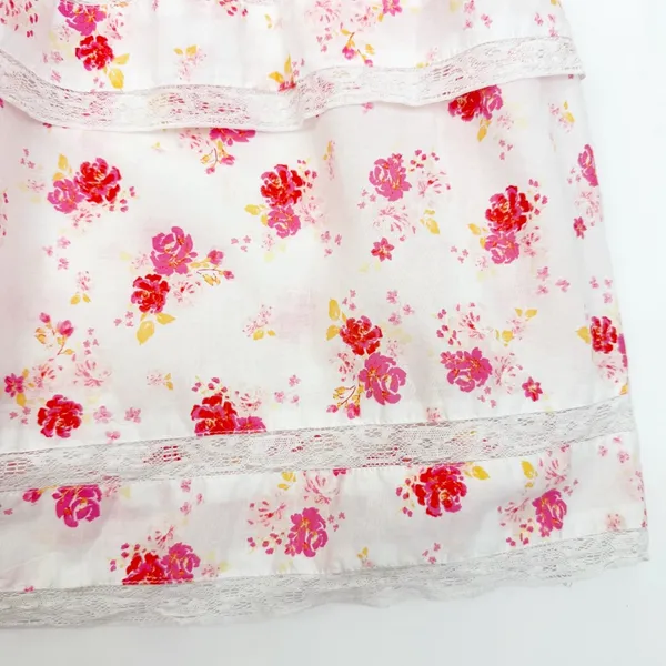 LoveShackFancy X Target Cosette Floral Midi Dress Smocked Cottagecore Lace Pink - Image 10