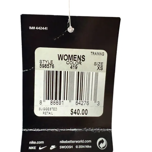NWT Nike Training Navy Sweatpants‎ Sz XS - Image 7