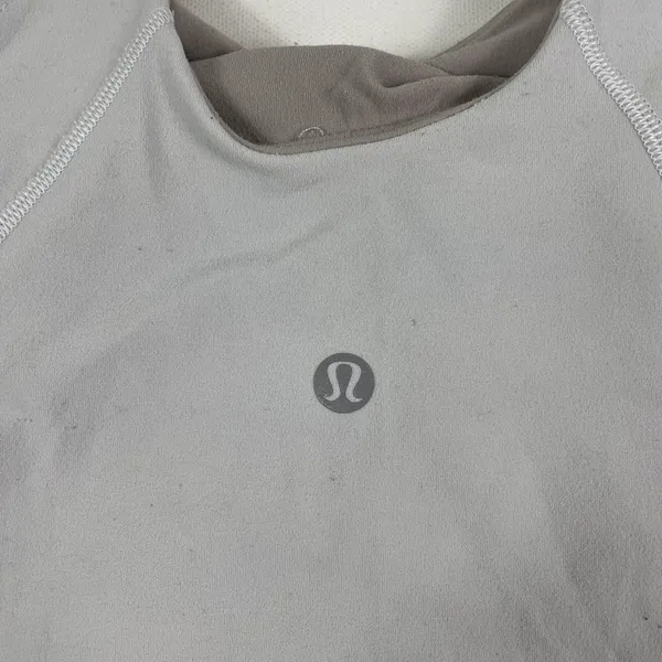 Lululemon Sports Bra Womens 2 Gray Longline‎ Align Tank Top Shelf Lined LW1CW8S - Image 3