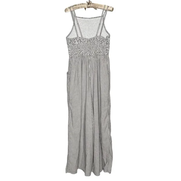 American Eagle Outfitters Jumpsuit 2XL XXL Striped Smocked Lined Wide Leg Cotton - Image 9