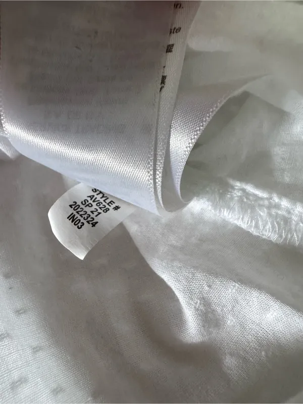J. Crew White Clip Dot Ruffle Trim Popover Blouse - Small - Image 13