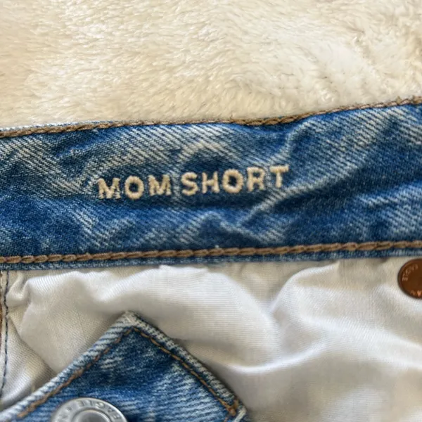 American Eagle Outfitters Light Blue Distressed Denim Shorts - Image 5