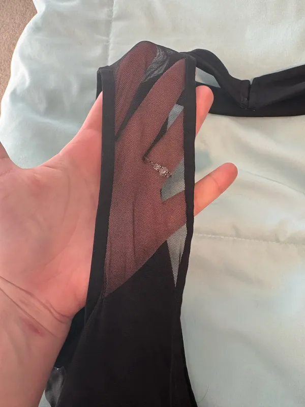 Victoria’s Secret Black Deep V One-Piece Lingerie - Image 3