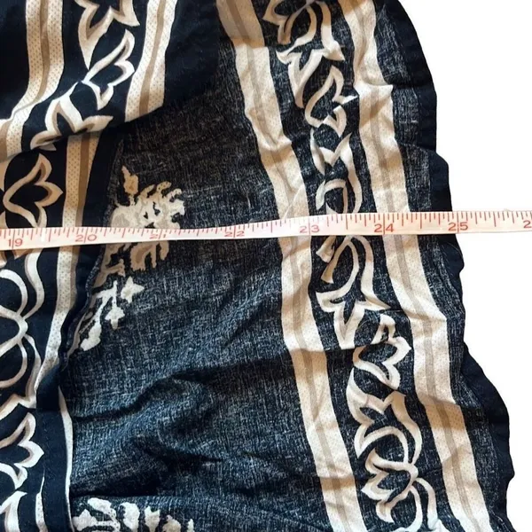 Altar'd State Blue Tan‎ Boho Print Bell Sleeve High Low Front Tie Top XS Flowy - Image 10