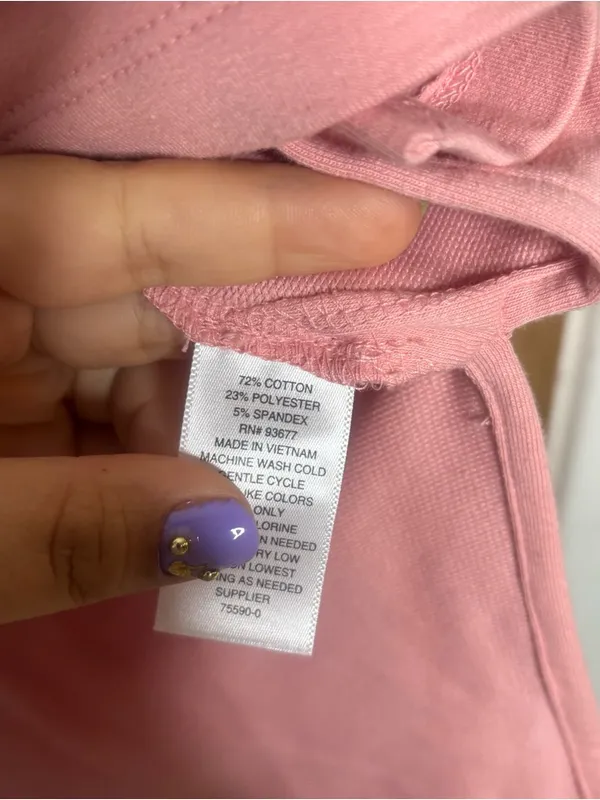 a.n.a women’s Light Pink Bubble Sleeve Crewneck Sweatshirt size S - Image 5