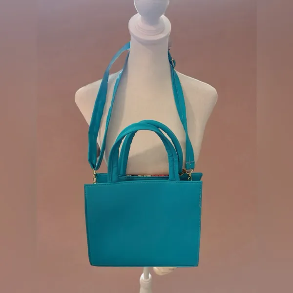 Artisan Vibrant Blue Tote with Floral Embroidery - Image 6