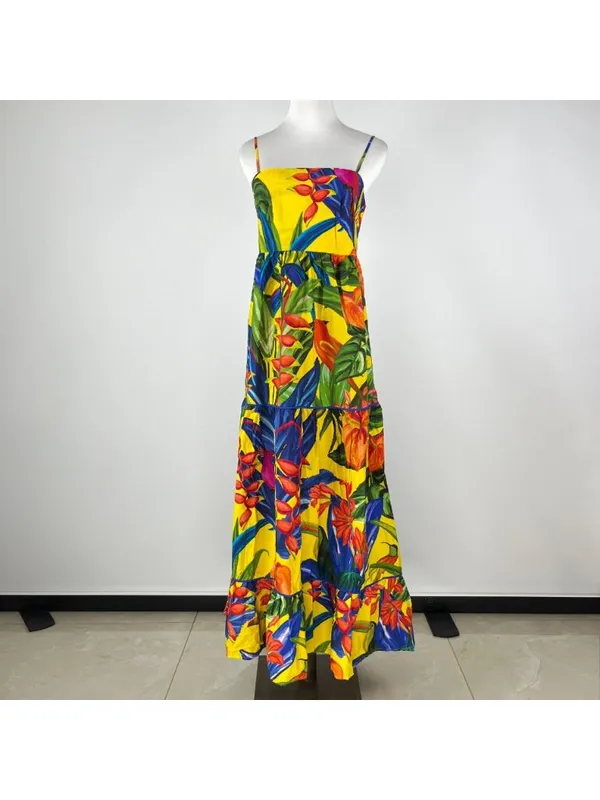 NWOT Farm Rio Cotton Bright Nature Maxi Sundress Multicolor Size XS - Image 2
