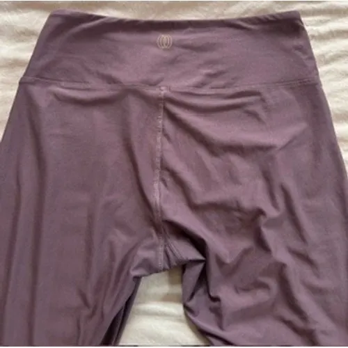 Balance Collection Womens Mauve Purple High Waisted Athletic Leggings Large - Image 6