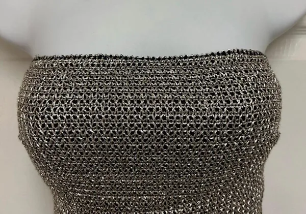 Silver Strapless Dress - Image 6