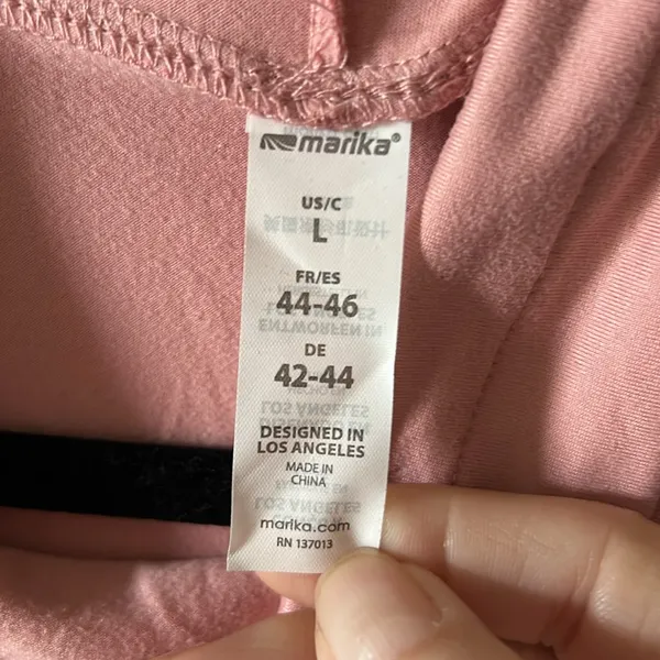 Marika Sport Women’s Pink Cowl Neck Pullover Yoga Long‎ Sleeve Top Size Large NWT - Image 8