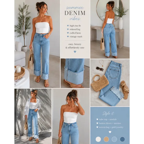 Abercrombie 90s High-Rise Jeans Straight Curve Love - Image 4