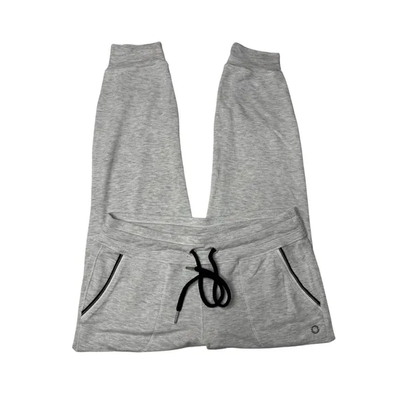 Calvin Klein Gray Joggers M Athleisure Sporty Off Duty Lounge - Image 3