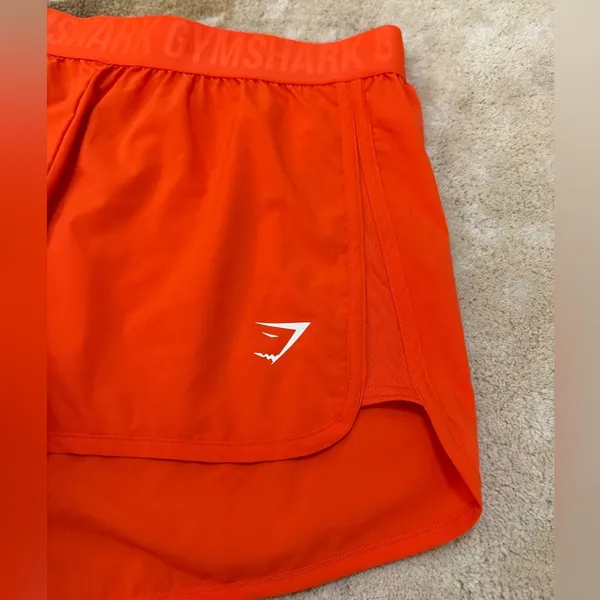 Gymshark orange elastic waist athletic shorts women’s size XL - Image 5
