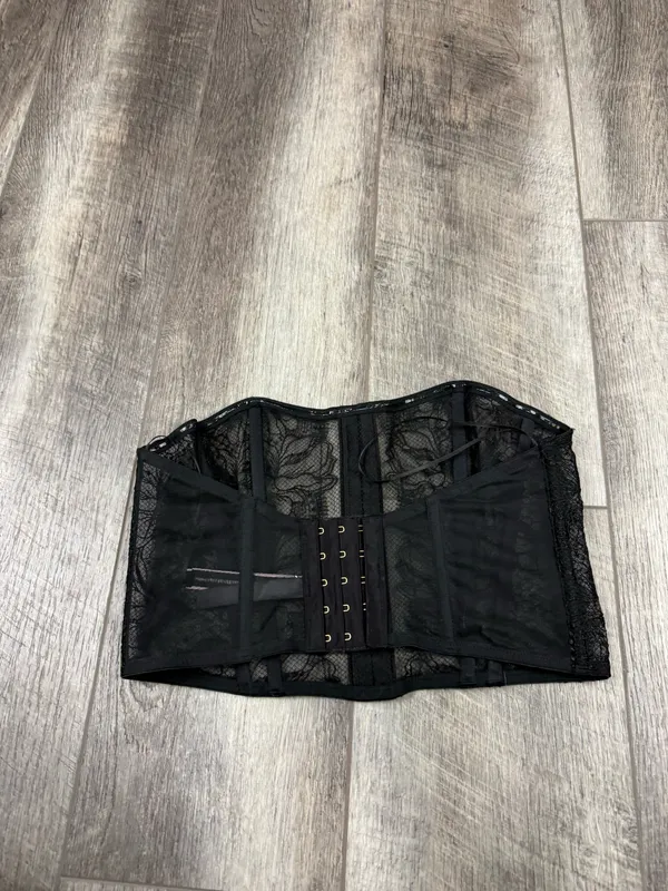 Victoria's Secret Black Lace Bustier Bra Top - Image 7