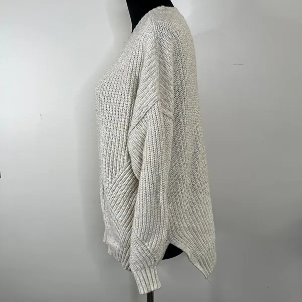 American Eagle Outfitters Knitted Crewneck Side Slit Comfy Cozy Lounge‎ Sweater - Image 4